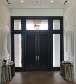 Contemporary wood entry doors